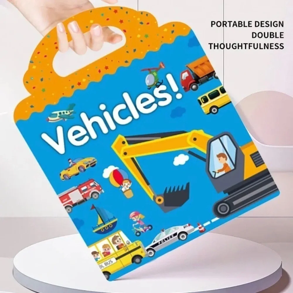 New educational toy “vehicles” sticker book 3+